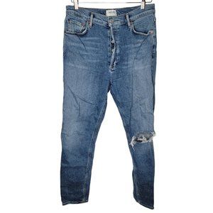 AGOLDE Size 29 Nico Medium Wash Blue Women's‎ Destroyed Skinny Denim Jeans